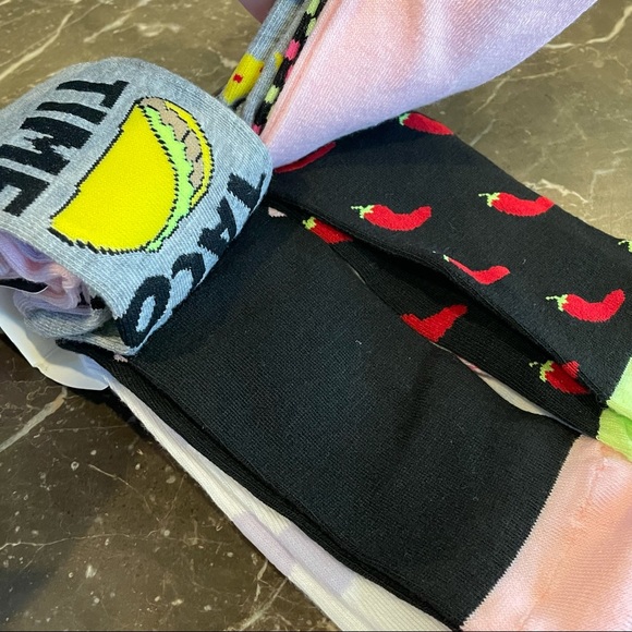 Taco Time Socks NO BOUNDARIES - 10 Pair Low Cut - 10 Designs - Picture 4 of 6